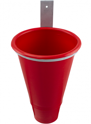 Plastic blood funnel with holder - 2