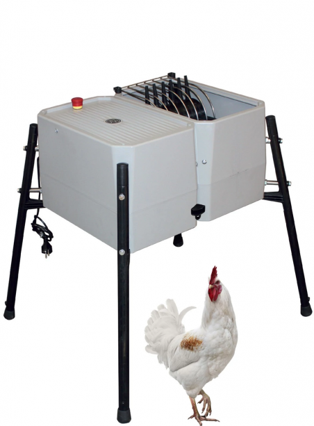 Esterina plucking machine in ABS 24 fingers with stainless steel grill for chickens - 1