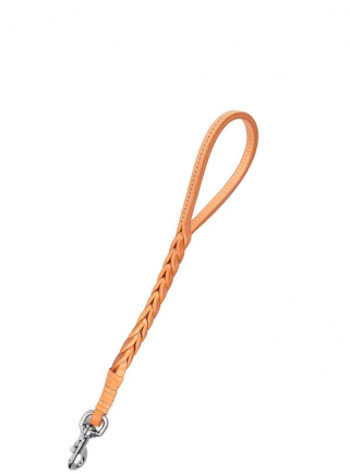 Double braided leather leash cm.45 - 1