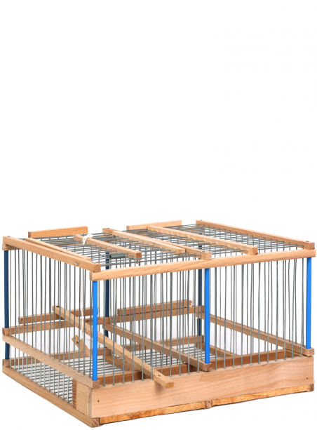 Blue tit cage with 2 compartments - 1