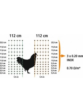 Poultrynet poultrynet electrification net mt. 50 x 1.12 h.