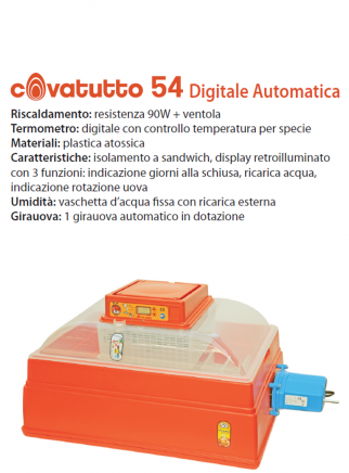 Incubatrice 54 digitale automatico - 2