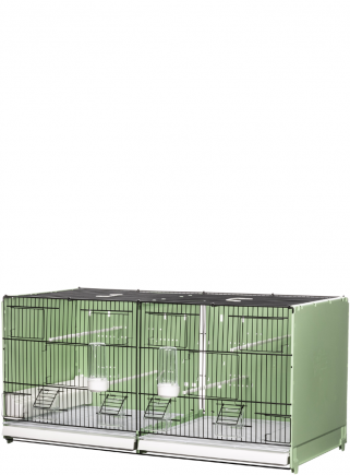 Breeding cage cm.90 Portofino vern. green / black side and back closed mang. int. and east. - 1