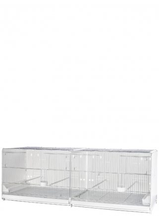 Hatching cage 120 cm Sestriere galvanized side and back closed - 1