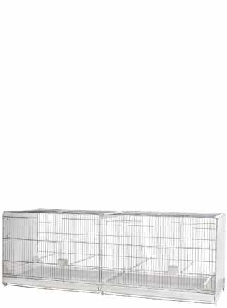 Hatching cage 120 cm Livigno galvanized with closed plastic sides - 1