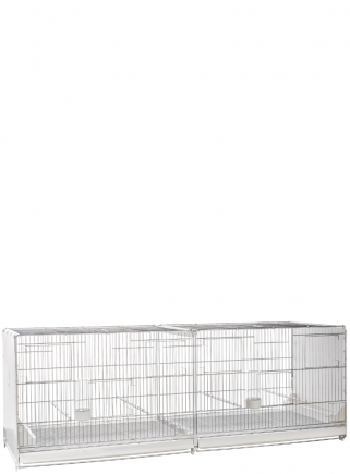 Hatching cage 120 cm Livigno galvanized with closed plastic sides - 2