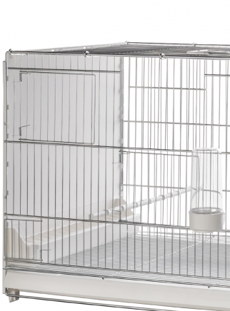 Hatching cage 120 cm Livigno galvanized with closed plastic sides - 3