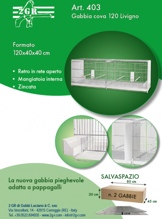 Hatching cage 120 cm Livigno galvanized with closed plastic sides - 5
