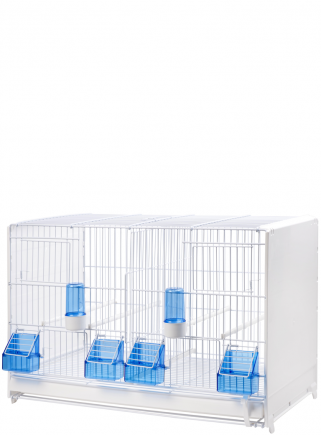 Painted breeding cage 58 cm with drawer and closed sides - 1