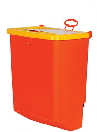 Feeder with 1 plastic compartment with lid - 1