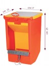 Feeder with 1 plastic compartment with lid - 3