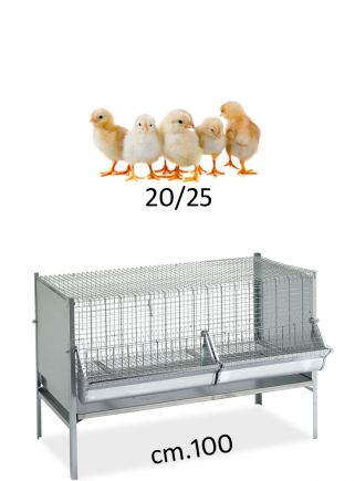 Cage P1 for weaning chickens 100 - 1 cm