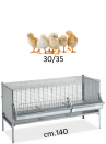 Cage P3 for weaning chickens 140 cm - 1