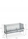 P2 weaning cage 120 cm - 2