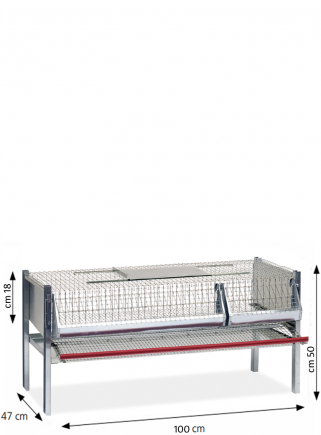 Cage for laying quails 100 cm