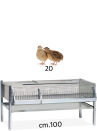 Cage for fattening quails 100 - 1 cm