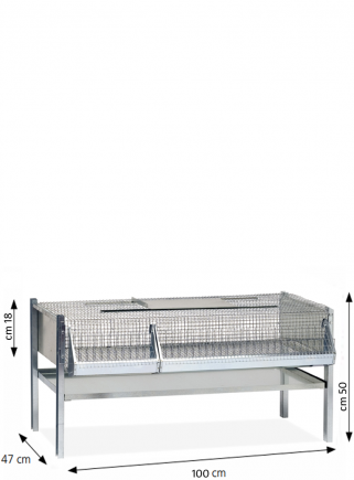 Quail cage for fattening 100 cm