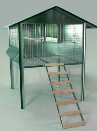 Outdoor chicken coop for laying hens
