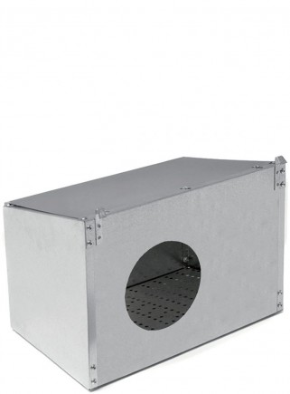Nest with hole for outside cage - 1