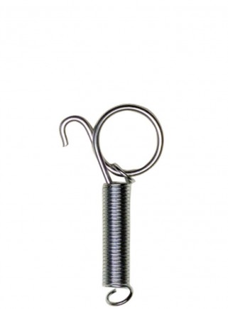 Spring with hook for cages