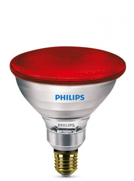 Lampada riscaldante a infrarossi argento 250 W luce rossa classic