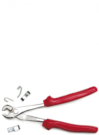 Pliers for closing staples